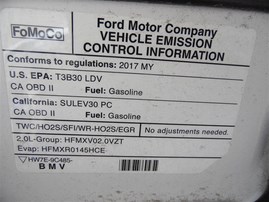 2017 Ford Fusion Hybrid Titanium White 2.0L AT 2WD #F22033
